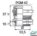Сальник металлический PGM 42