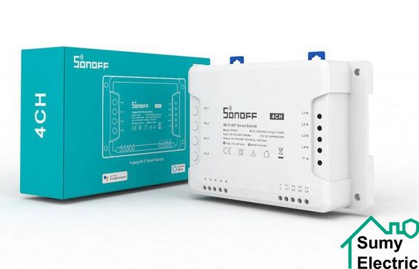 Sonoff 4CHR3 4-канальний WIFI вимикач