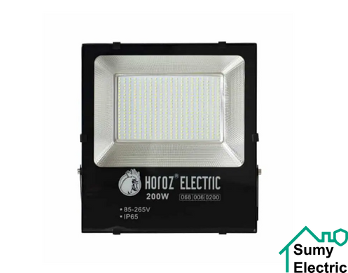 Прожектор SMD LED Leopar-200 чорний 200W 6400K 19000Lm 120° 85-265V IP65