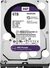 Жесткий диск Western Digital Purple 4TB 64MB 5400rpm WD40PURX-78 3.5 SATA III
