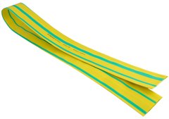 Термоусадочная трубка 30,0/15,0 шт.(1м) желто-зеленая