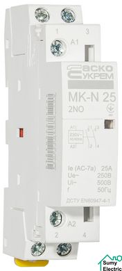 Модульный контактор MK-N 2P 25A 2NO 220V