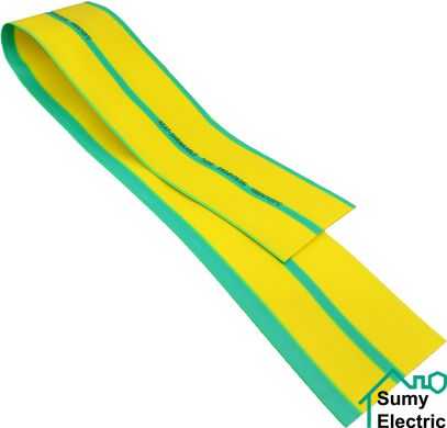 Термоусаджувальна трубка 70,0/35,0 шт.(1м) жовто-зелена