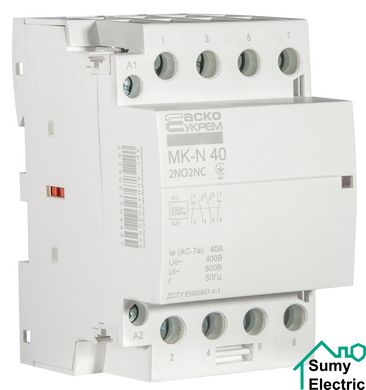 Модульний контактор MK-N 4P 40A 2NO2NC 220V