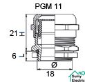 Сальник металлический PGM 11
