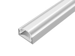 Профиль алюминиевый накладной для LED ленты ПФ-18 L=2000 алюминий рассеиватель