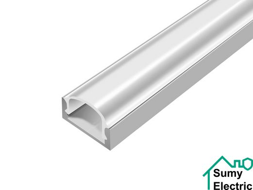 Профиль алюминиевый накладной для LED ленты ПФ-18 L=2000 алюминий рассеиватель