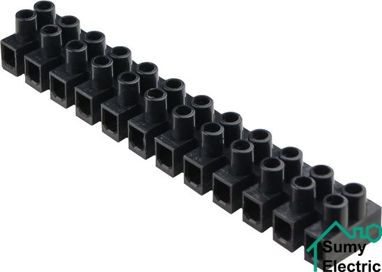 Клеммная колодка тип Н 6 мм² / 6А серии ЭМ черная