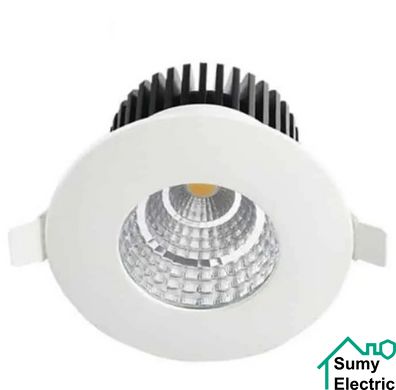 Світильник круглий Gabriel білий COB LED 6W 4200K 410Lm 21° 100-240V IP65
