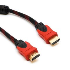 Кабель HDMI-HDMI черный (2 феррита) 10м