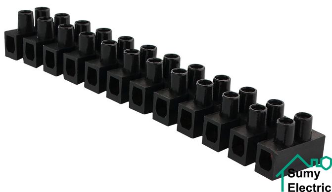 Клеммная колодка "тип Н" 10 мм2/10А черная