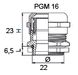 Сальник металлический PGM 16