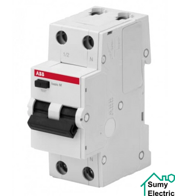 Автоматичний вимикач діференційного струму 1Р+N 25А C 4,5кА 230V ABB (2CSR645041R1254)