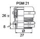 Сальник металлический PGM 21