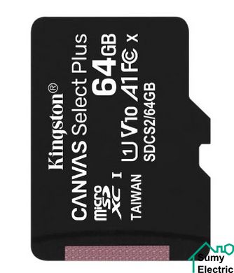 Карта памяти microSDXC Kingston 64 GB class 10 А1 UHS-1