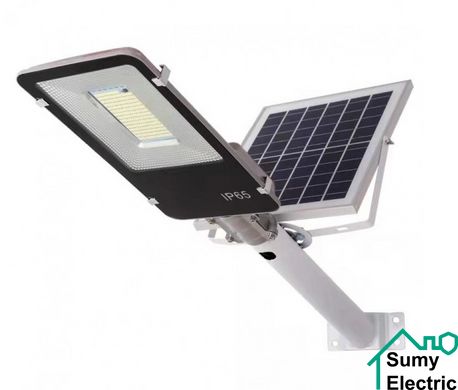 LED-cветильник Luxel уличный на солнечных батареях с м/в датчиком движения 200w 6500K IP65 (SSE-200C)