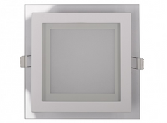 Светильник Luxel панель квадратная (стекло) 6w 4000K IP20 (DLSG-6N)