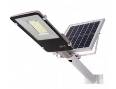 LED-cветильник Luxel уличный на солнечных батареях с м/в датчиком движения 50w 6500K IP65 (SSE-50C)