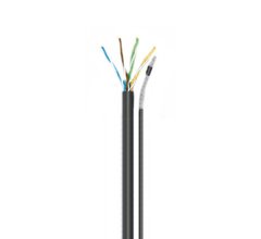 Монтаж тросированного кабеля воздухом по столбам (витого пара, ШВВП, коаксиального)