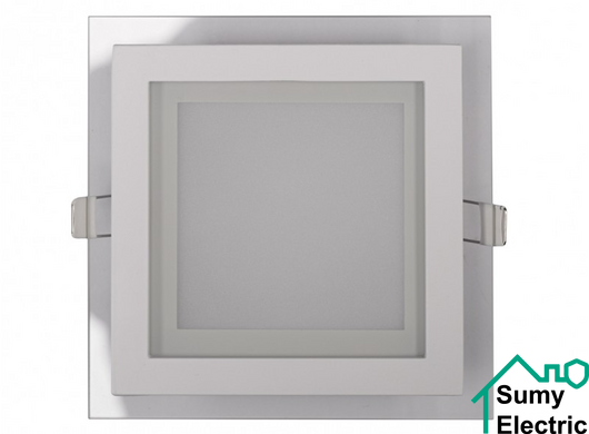 Светильник Luxel панель квадратная (стекло) 6w 4000K IP20 (DLSG-6N)