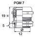 Сальник металлический PGM 7