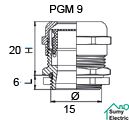 Сальник металлический PGM 9