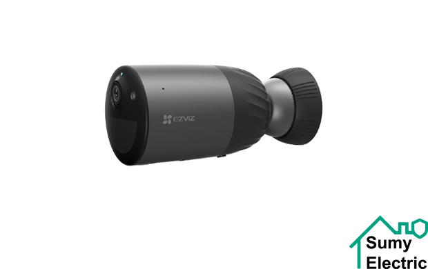 Ezviz CS-BC1C (4MP,W1) вулична Wi-Fi камера IP66 з акумулятором, 2.8мм