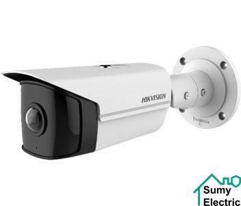 DS-2CD2T45G0P-I (1.68мм) 4 Мп IP видеокамера Hikvision с ультра-широким углом обзора, Белый, до 2.5мм