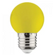 Лампа куля Rainbow SMD LED 1W E27 жовта 105Lm 270° 220-240V