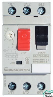 Автоматический выключатель защиты двигателя УКРЕМ ВА-2005 М04