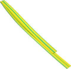 Термоусадочная трубка 12,0/6,0 шт.(1м) желто-зеленая