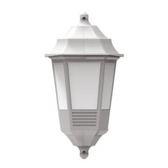 Светильник садово-парковый настенный Wall Lamp белый пластик E27 max.40W 230V h335.5мм IP44