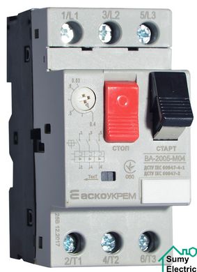 Автоматический выключатель защиты двигателя УКРЕМ ВА-2005 М04