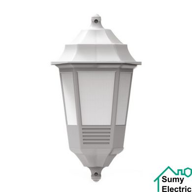 Світильник садово-парковый настінний Wall Lamp білий пластик E27 max.40W 230V h335.5мм IP44