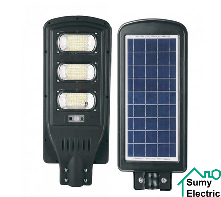 LED-світильник Luxel вуличний на сонячних батареях з і/до датчиком руху 150w 6500K IP65 (SSL-150C)