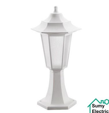 Світильник садово-парковый стовпчик Begonya-1 білий пластик E27 max.40W h428мм 230V IP44