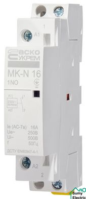 Модульний контактор MK-N 1P 16A 1NO 220V