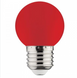 Лампа куля Rainbow SMD LED 1W E27 червона 34Lm 270° 220-240V