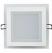 Светильник квадратный+стекло Maria-12 белый 12W 4200K 744Lm 120° 165-260V IP20
