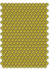 Наліпки "Знак "захисне заземлення" PE"