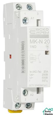 Модульний контактор MK-N 1P 20A 1NO 220V