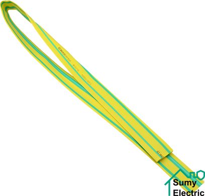 Термоусадочная трубка 20,0/10,0 шт.(1м) желто-зеленая