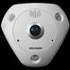 Hikvision DS-2CD63C5G0E-IVS (B) (2мм) 12 МП Fisheye із мікрофоном, Білий, 2.8мм