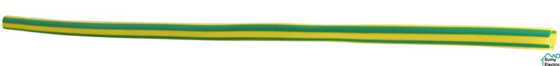 Термоусадочная трубка 3,0/1,5 шт.(1м) желто-зеленая