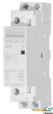 Модульний контактор MK-N 2P 20A 2NO 220V