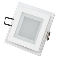 Светильник квадратный+стекло Maria-6 белый 6W 4200K 480Lm 120° 165-260V IP20