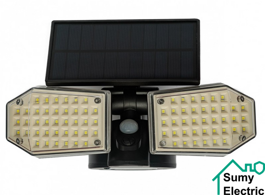 LED-cветильник Luxel на солнечных батареях с ДД 40W 6000K IP65 (SSWL-09C)