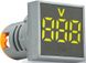 Квадратный цифровой измеритель напряжения ED16-22FVD 30-500В АС (желтый)