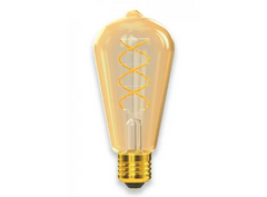 Лампа ST64 filament golden spiral 6w E27 1800K (079-HG)