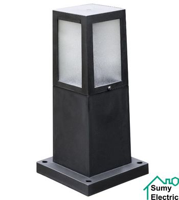 Світильник садово-парковый настінний Cinar-1 чорний пластик Е27 h300мм 220-240V IP44